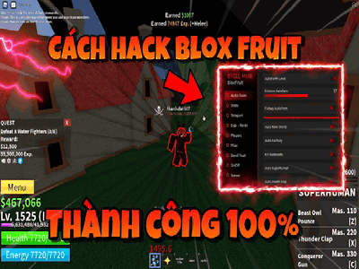 Hack Blox Fruit Update 17 New 2022 trên điện thoại chi tiết